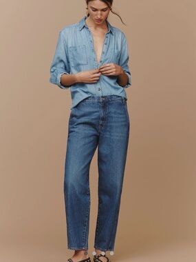 FRAME size 23 High-Rise Blue Denim Jeans